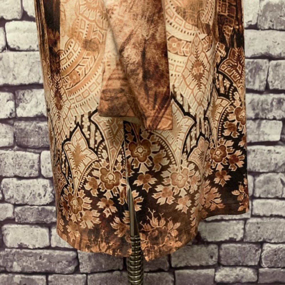 Chico's Brown & Beige Size Large Top - Picture 6 of 10